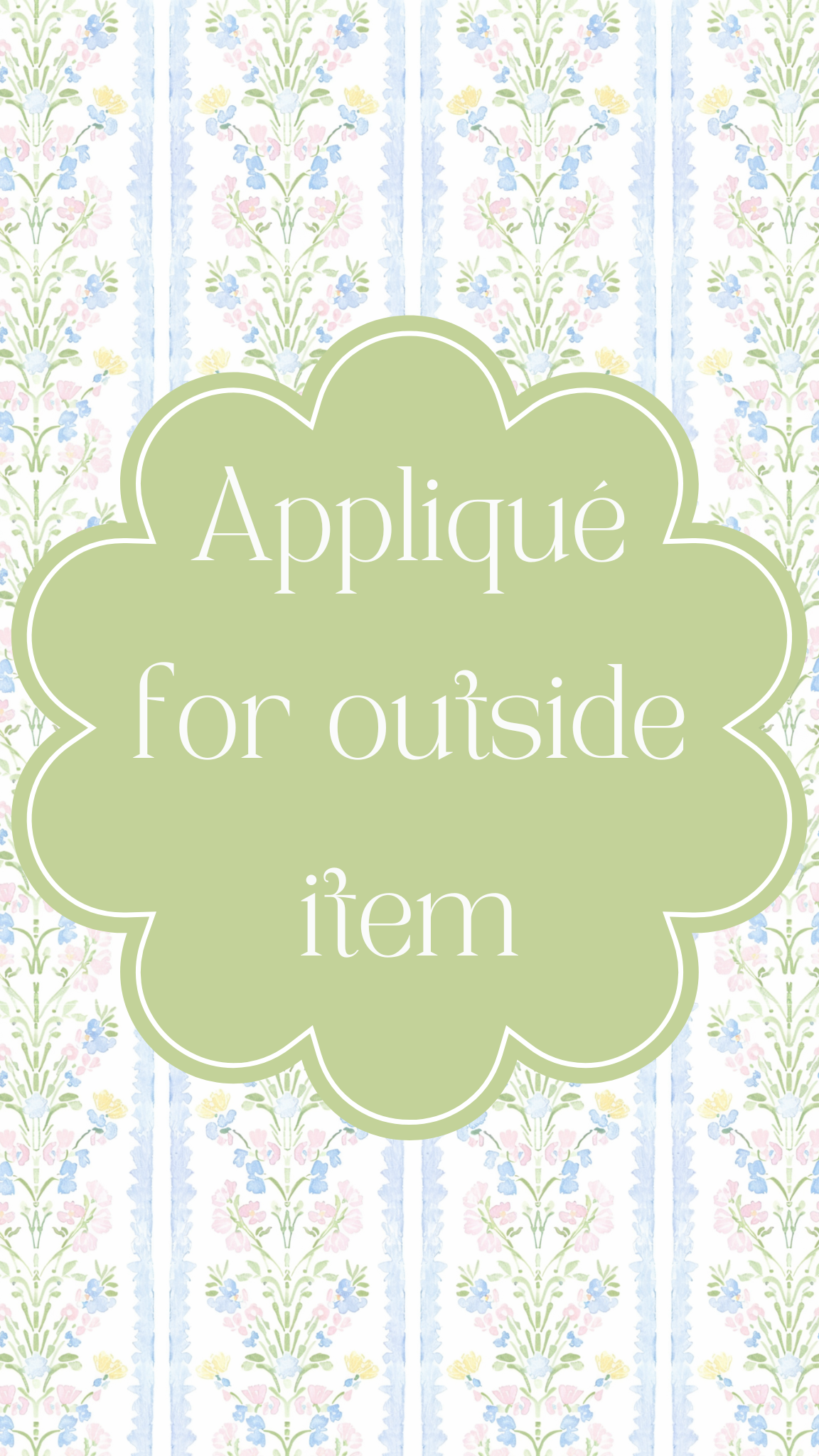 Outside Item Appliqué