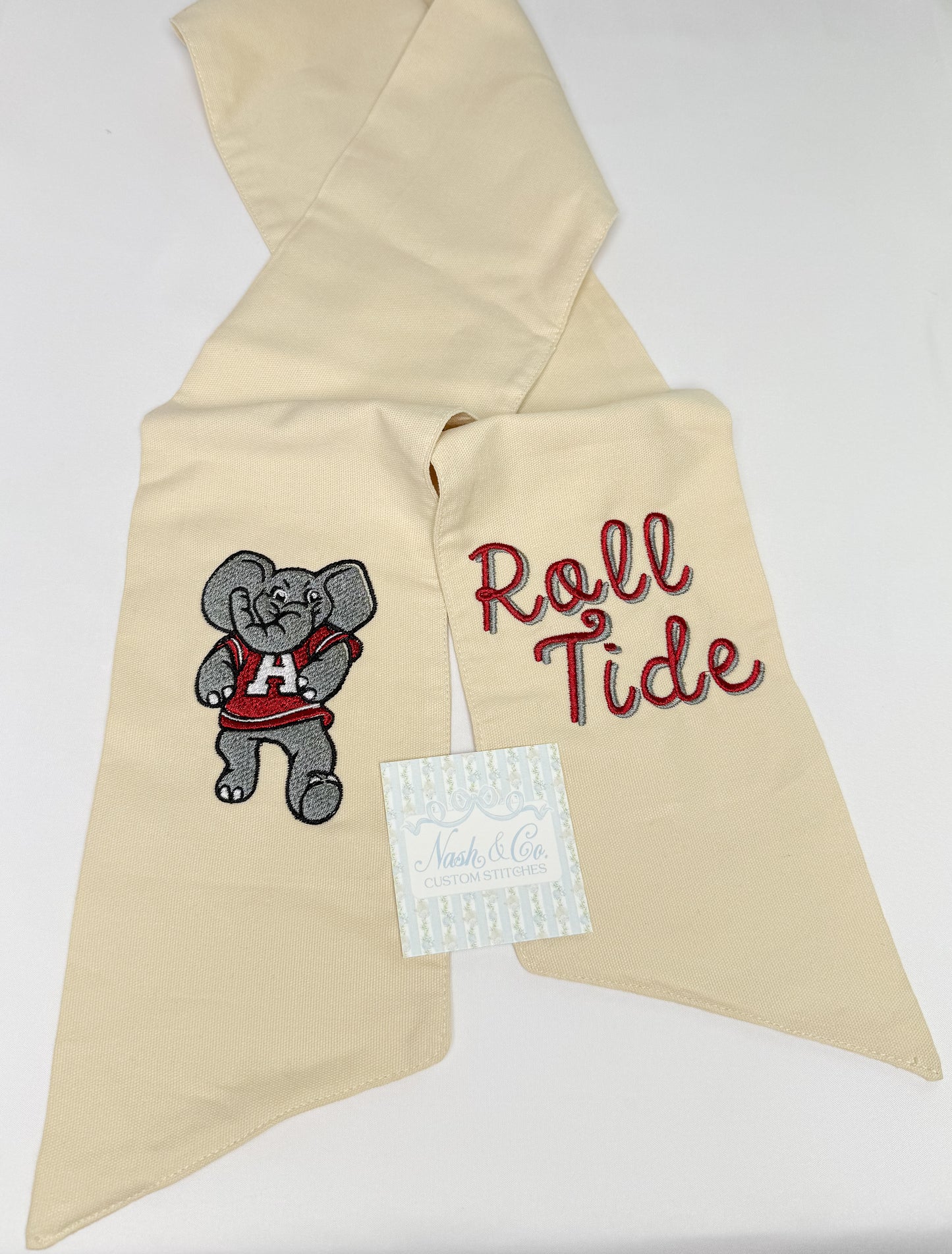 Roll Tide + Elephant Wreath Sash