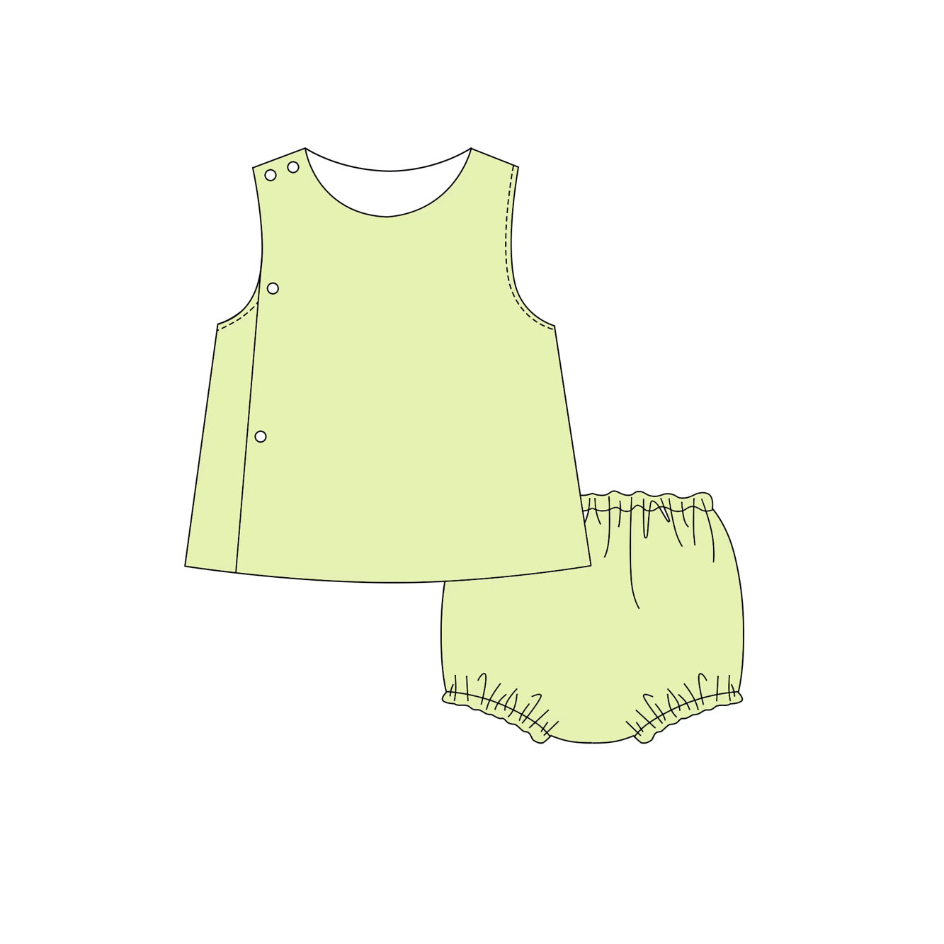 Nash & Co. Signature Straight Edge Diaper Set