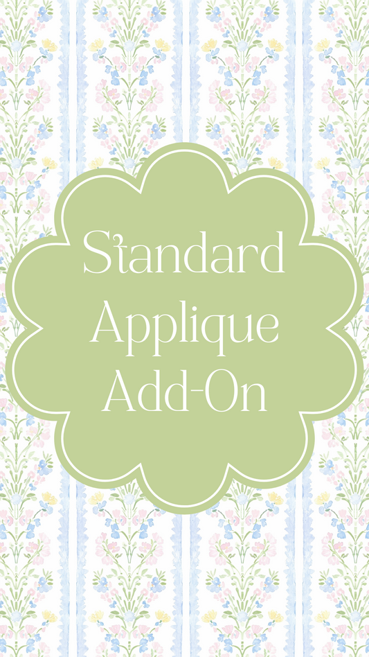 Appliqué Add-On For Purchased Item (NOT TRVL)