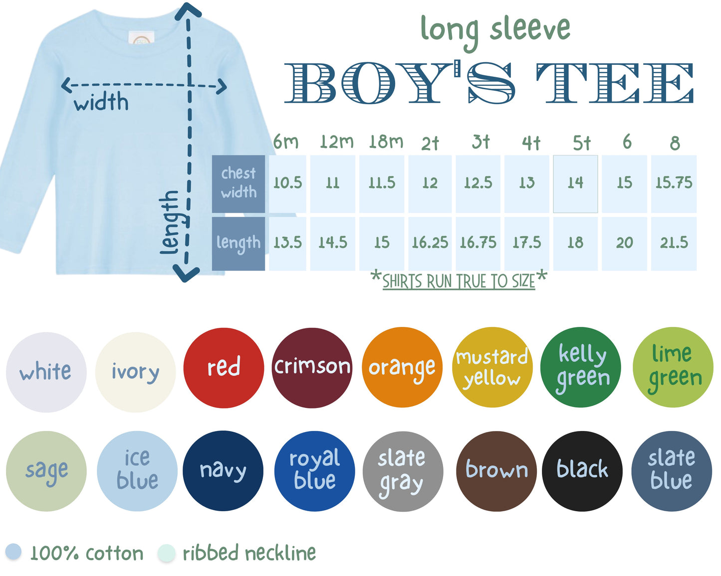 Boys Long Sleeve Tee