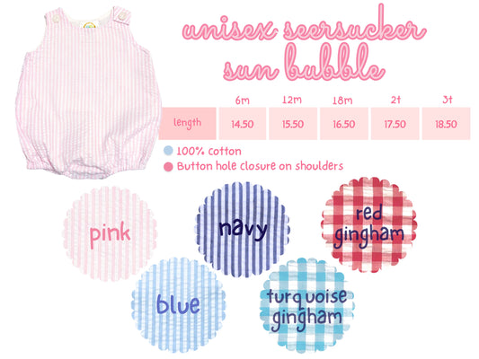 Unisex Seersucker Bubble