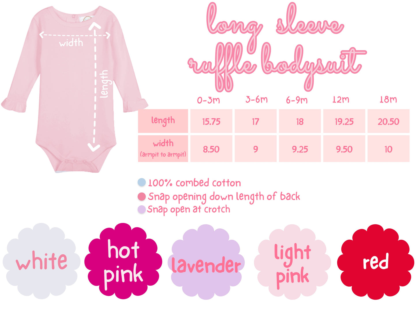 Long Sleeve Ruffle Bodysuit