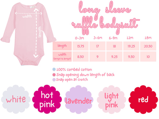Long Sleeve Ruffle Bodysuit