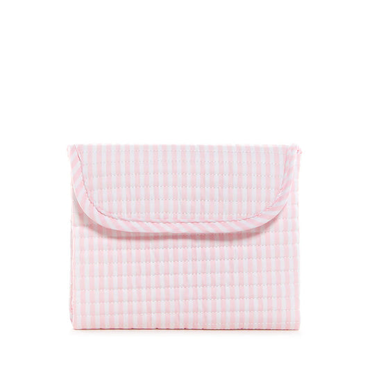 Quilted Changing Mat Pimlico Stripe Pink