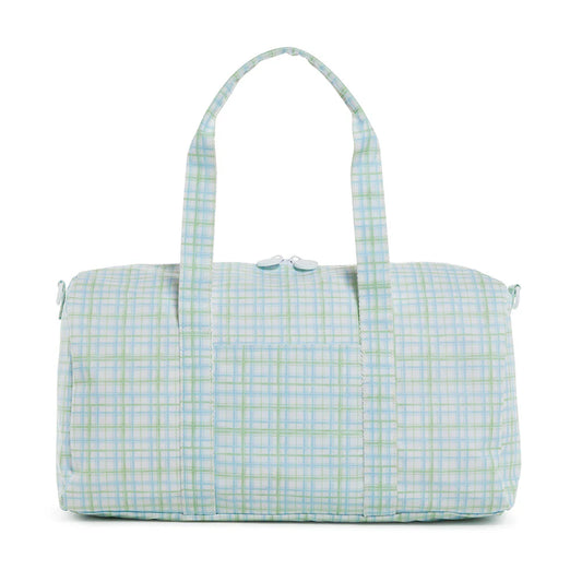 Classic Plaid Green Weekender Duffle