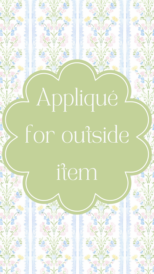 Outside Item Appliqué