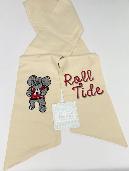 Roll Tide + Elephant Wreath Sash
