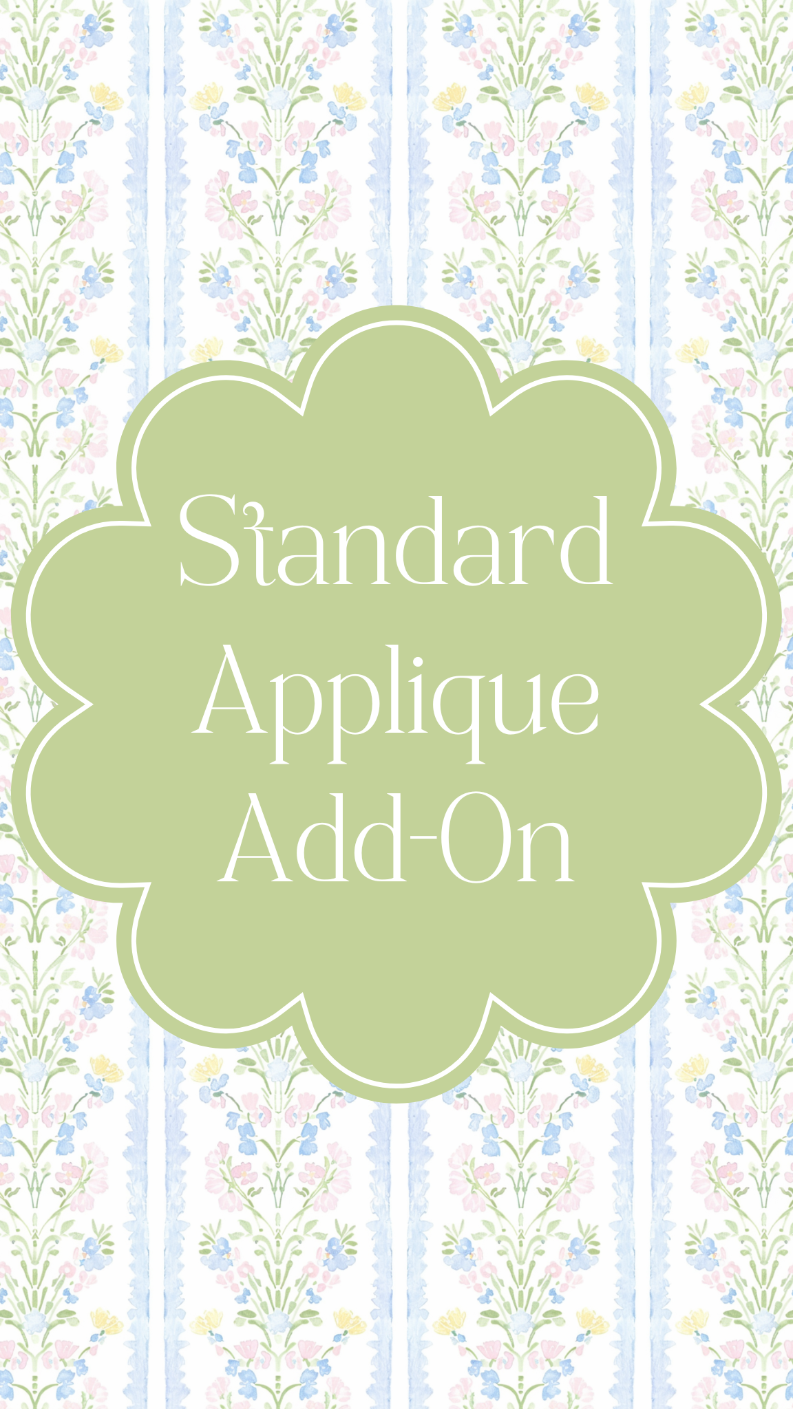 Appliqué Add-On For Purchased Item (NOT TRVL)