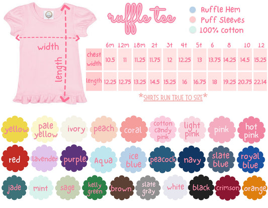 Girls Ruffle Tee