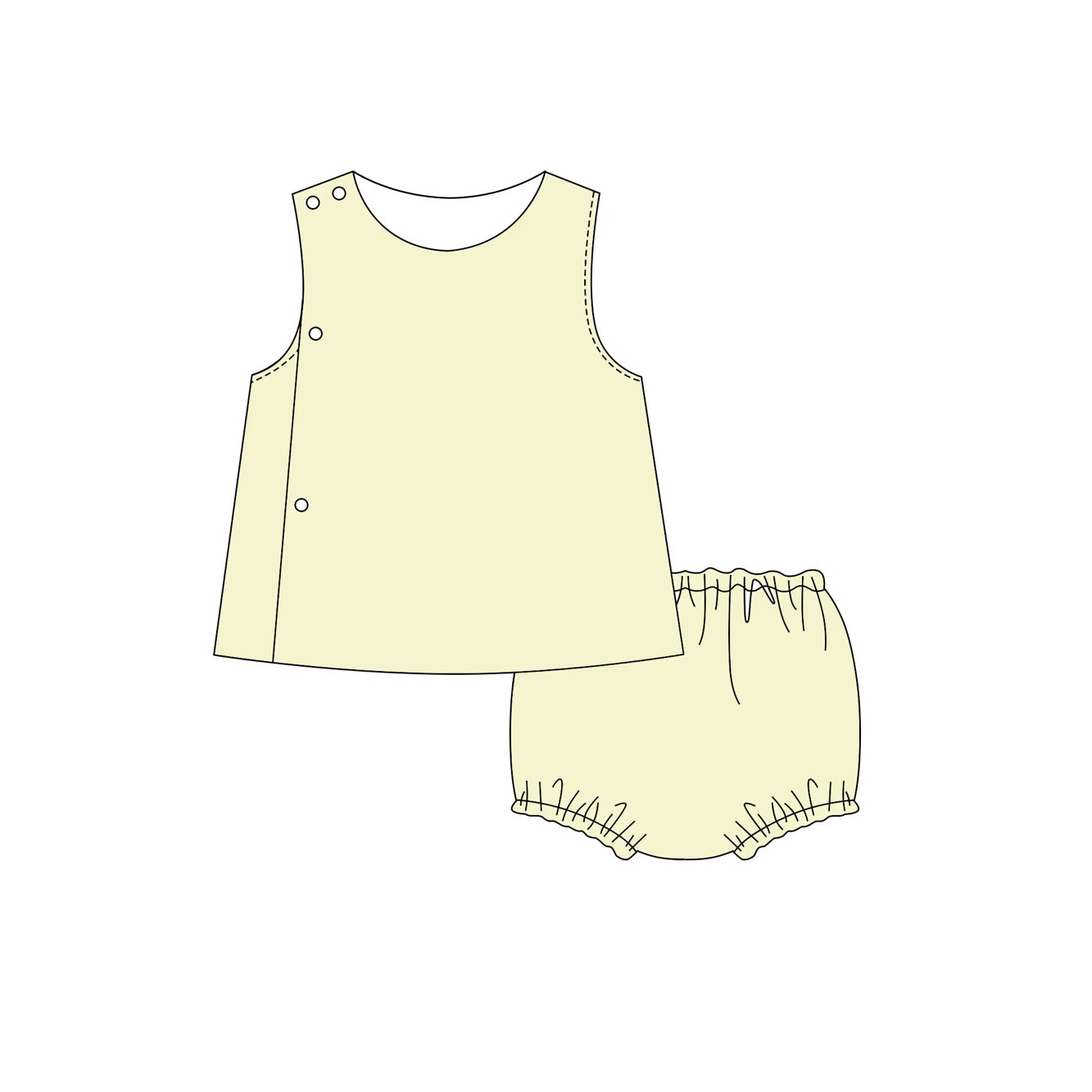 Nash & Co. Signature Straight Edge Diaper Set