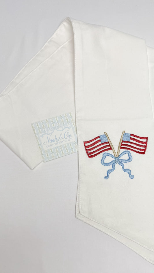 Bow Flag Wreath Sash