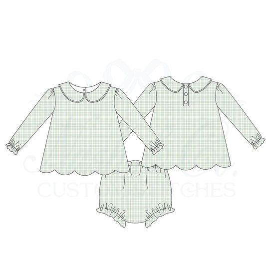 Sagebrook Ruffle Bloomer Set