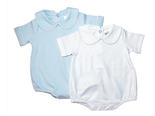 Boys Piping Collared SS Bubble